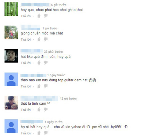 Dân mạng bình luận về giọng hát, tiếng đàn của cô gái