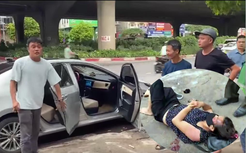 Thiếu tá Dương cùng người dân dùng ô tô đưa nạn nhân đi cấp cứu.