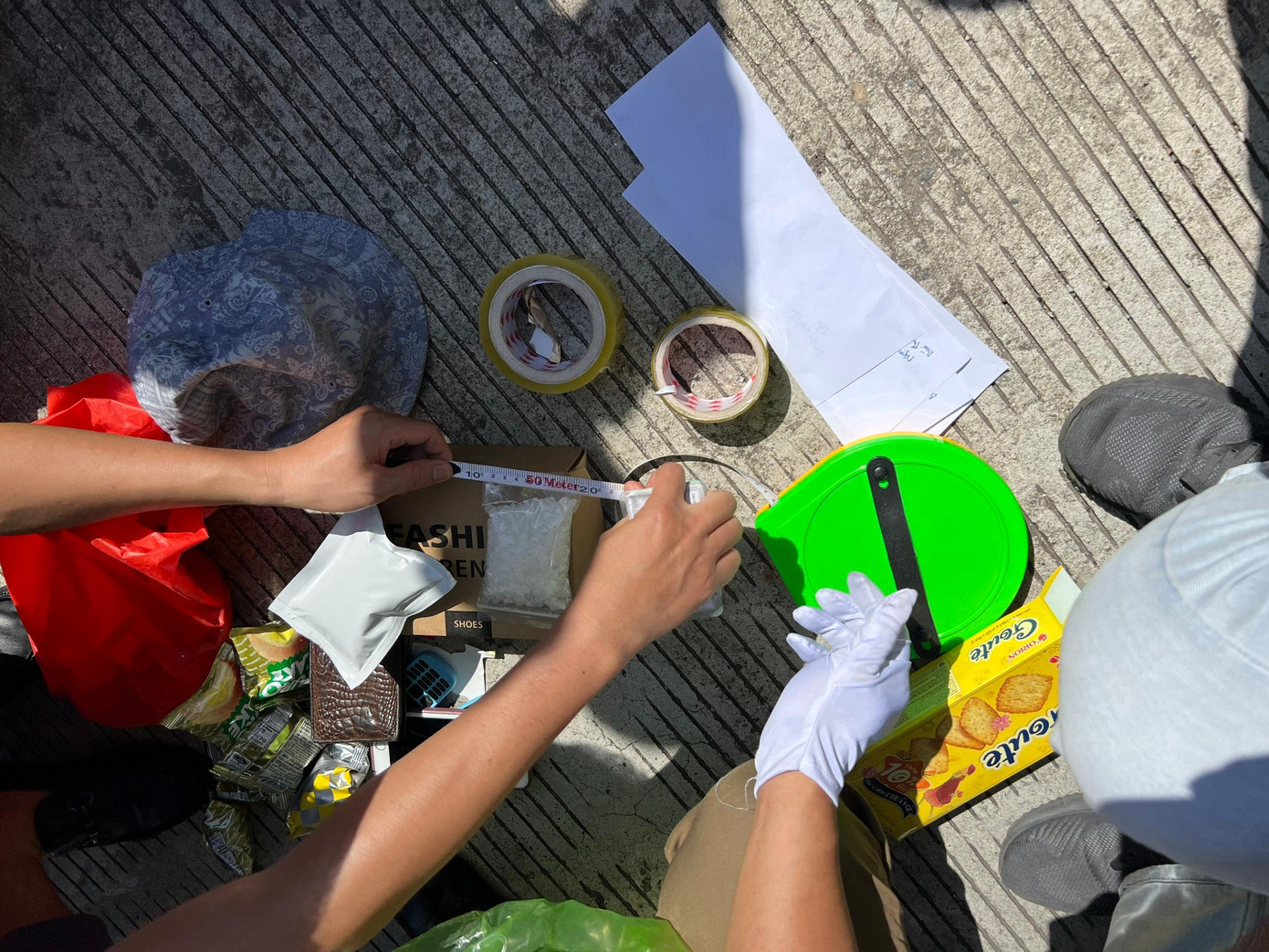 Tang vật thu giữ. Tang vật thu giữ.