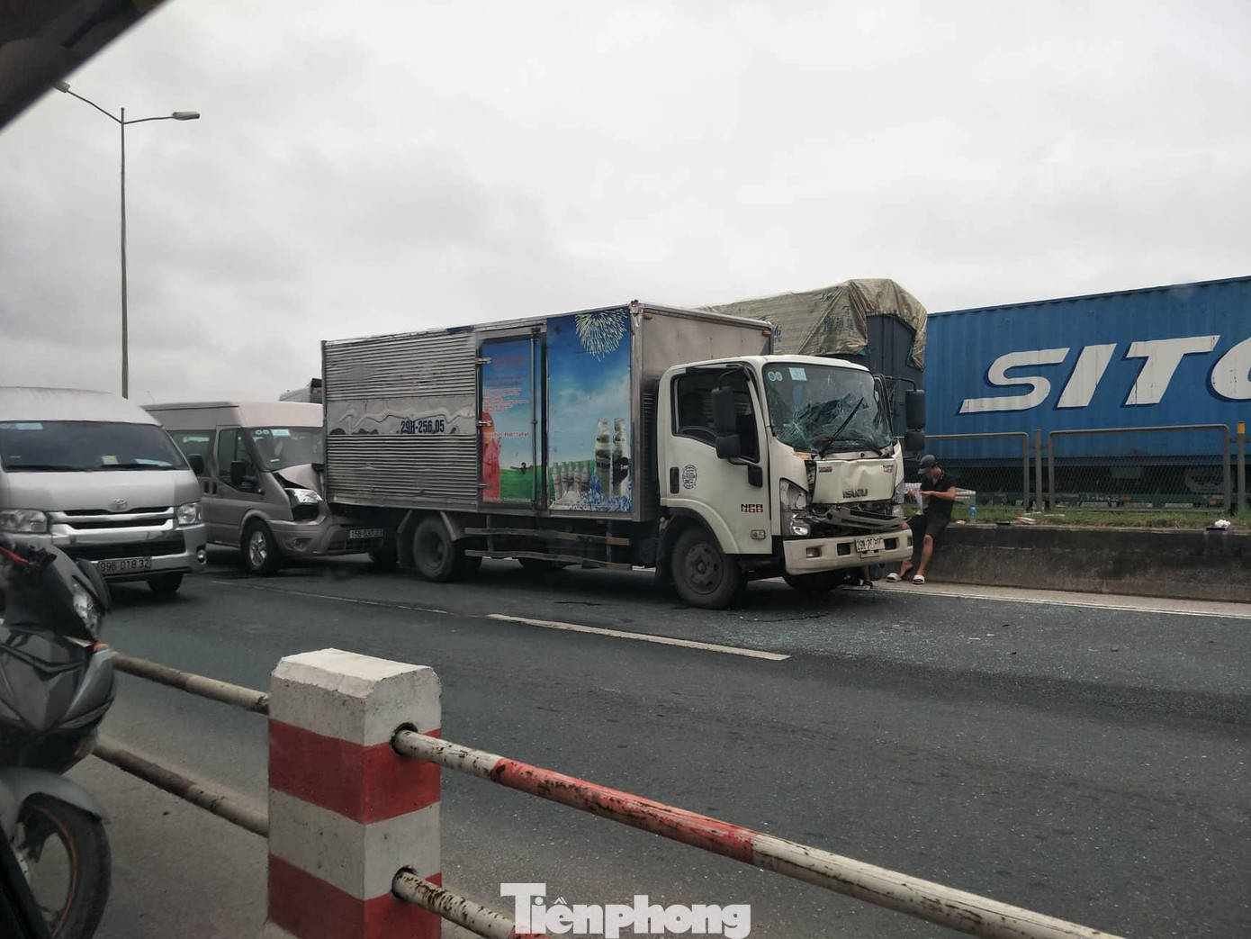 Hiện trường vụ tai nạn.