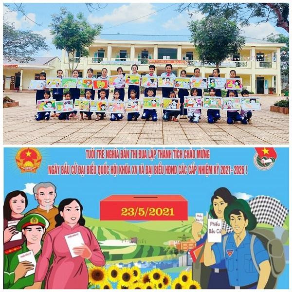 Tuổi trẻ Nghĩa Đàn (Nghệ An) tổ chức vẽ tranh tuyên truyền ngày bầu cử và thiết kế infographic tuyên truyền trong các cấp bộ đoàn Tuổi trẻ Nghĩa Đàn (Nghệ An) tổ chức vẽ tranh tuyên truyền ngày bầu cử và thiết kế infographic tuyên truyền trong các cấp bộ đoàn