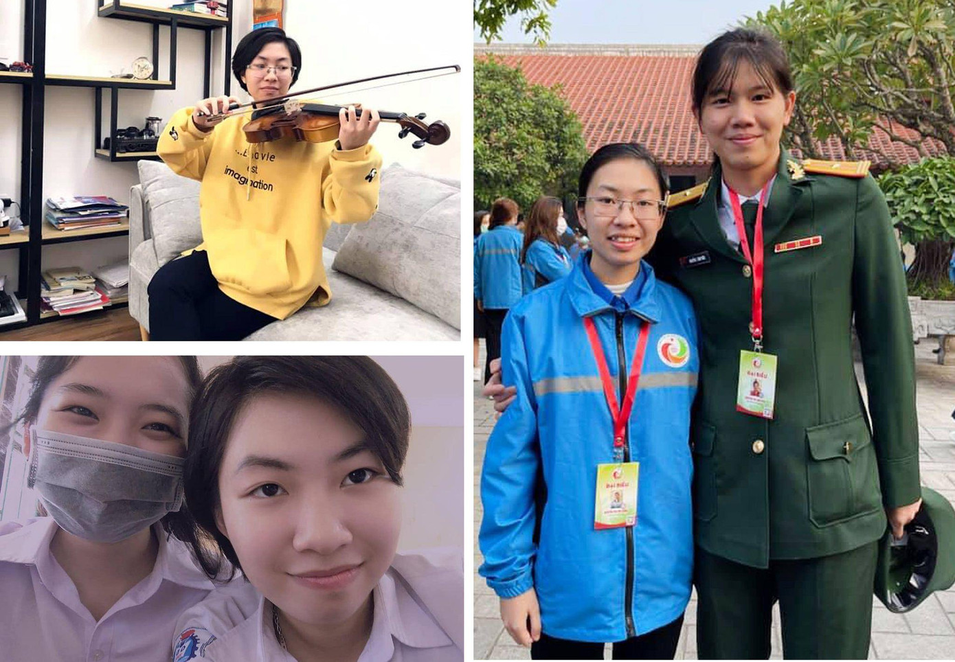 Thu Hằng và vận động viên bơi lội Ánh Viên