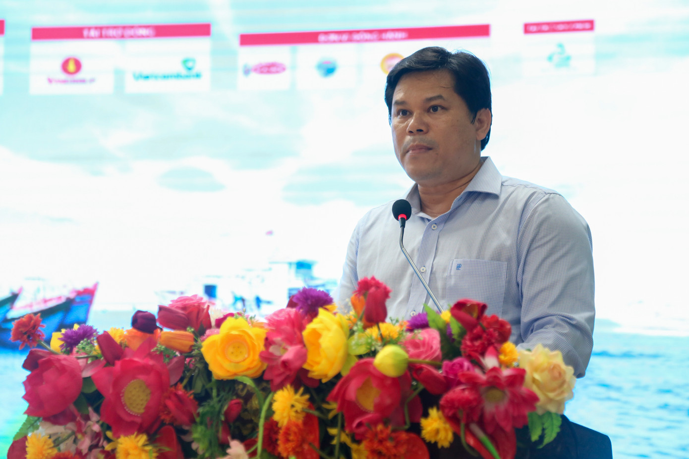 Phó Chủ tịch UBND tỉnh Quảng Ngãi Trần Phước Hiền phát biểu tại chương trình. Phó Chủ tịch UBND tỉnh Quảng Ngãi Trần Phước Hiền phát biểu tại chương trình.