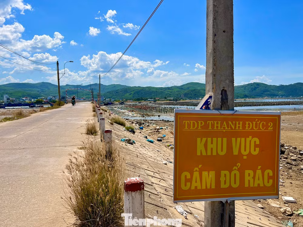 Trời nắng, mùi hôi thối bốc lên càng nồng nặc. (Ảnh: Nguyễn Ngọc)