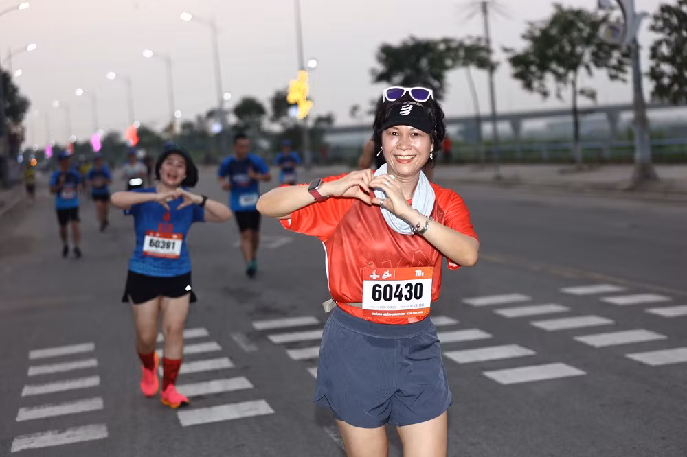 Các VĐV tỏ ra thích thú khi tham gia giải.