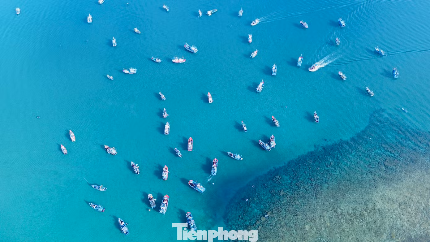 Ngoài chợ cá ở thôn Châu Thuận Biển. Xã Bình Châu được xem là vùng đất nổi tiếng với “nghĩa địa tàu cổ”. Vùng biển nơi đây có hàng chục xác tàu cổ đắm, nhiều tàu đã được trục vớt, lộ ra hàng nghìn cổ vật quý giá. (Ảnh: Nguyễn Ngọc)