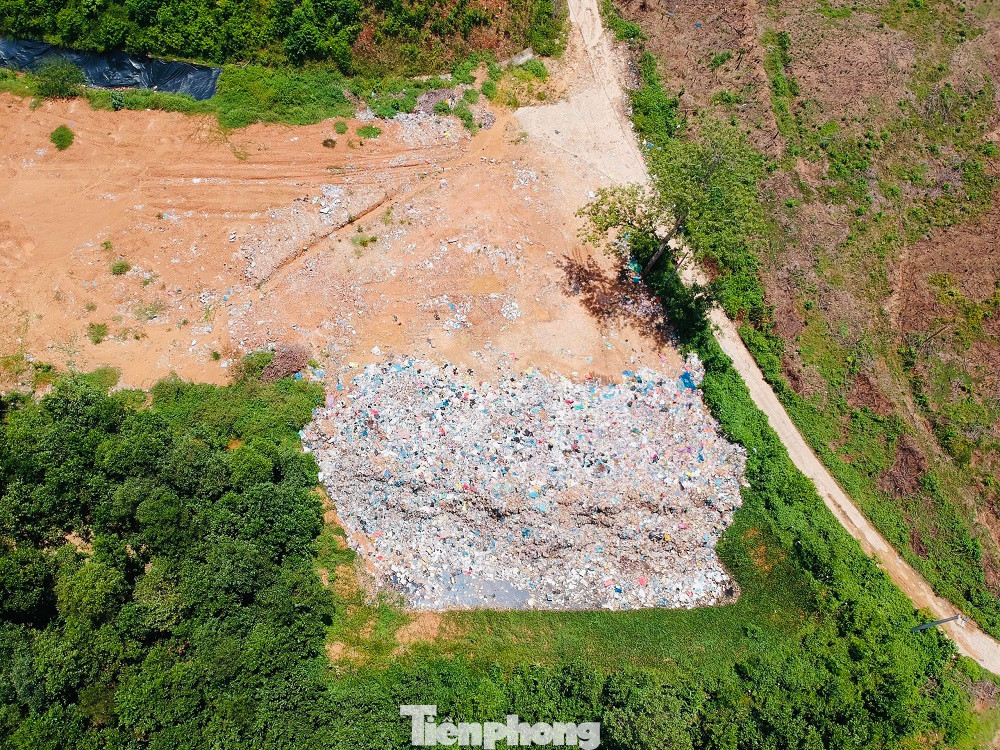 Toàn cảnh nhà máy xử lý chất thải rắn huyện Sơn Hà.