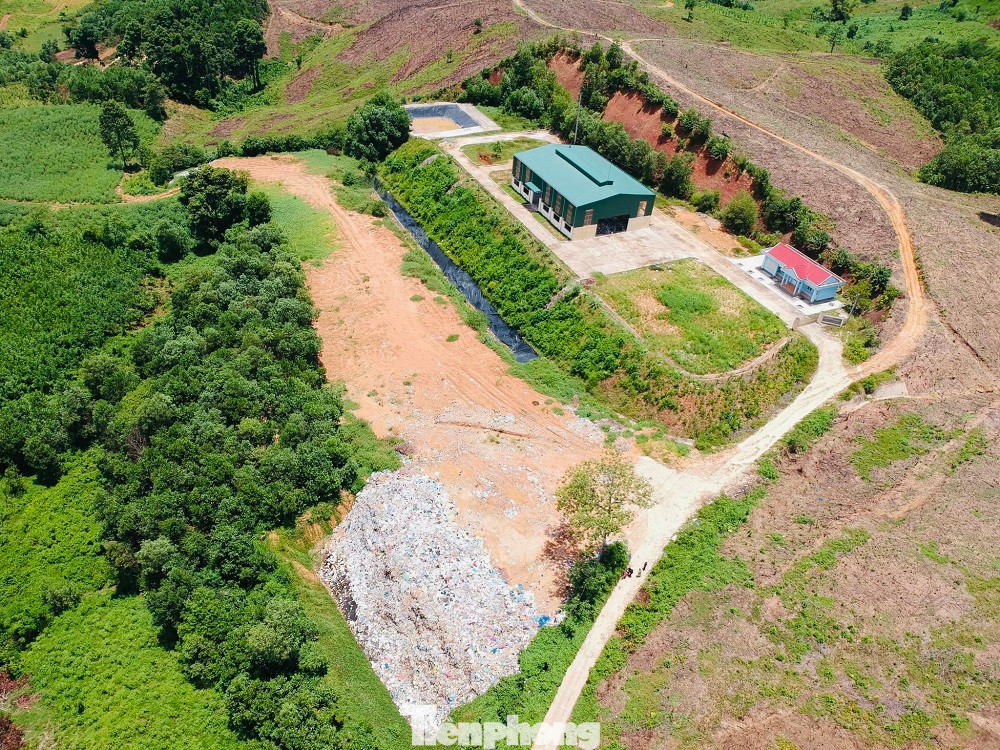 Toàn cảnh nhà máy xử lý chất thải rắn huyện Sơn Hà.