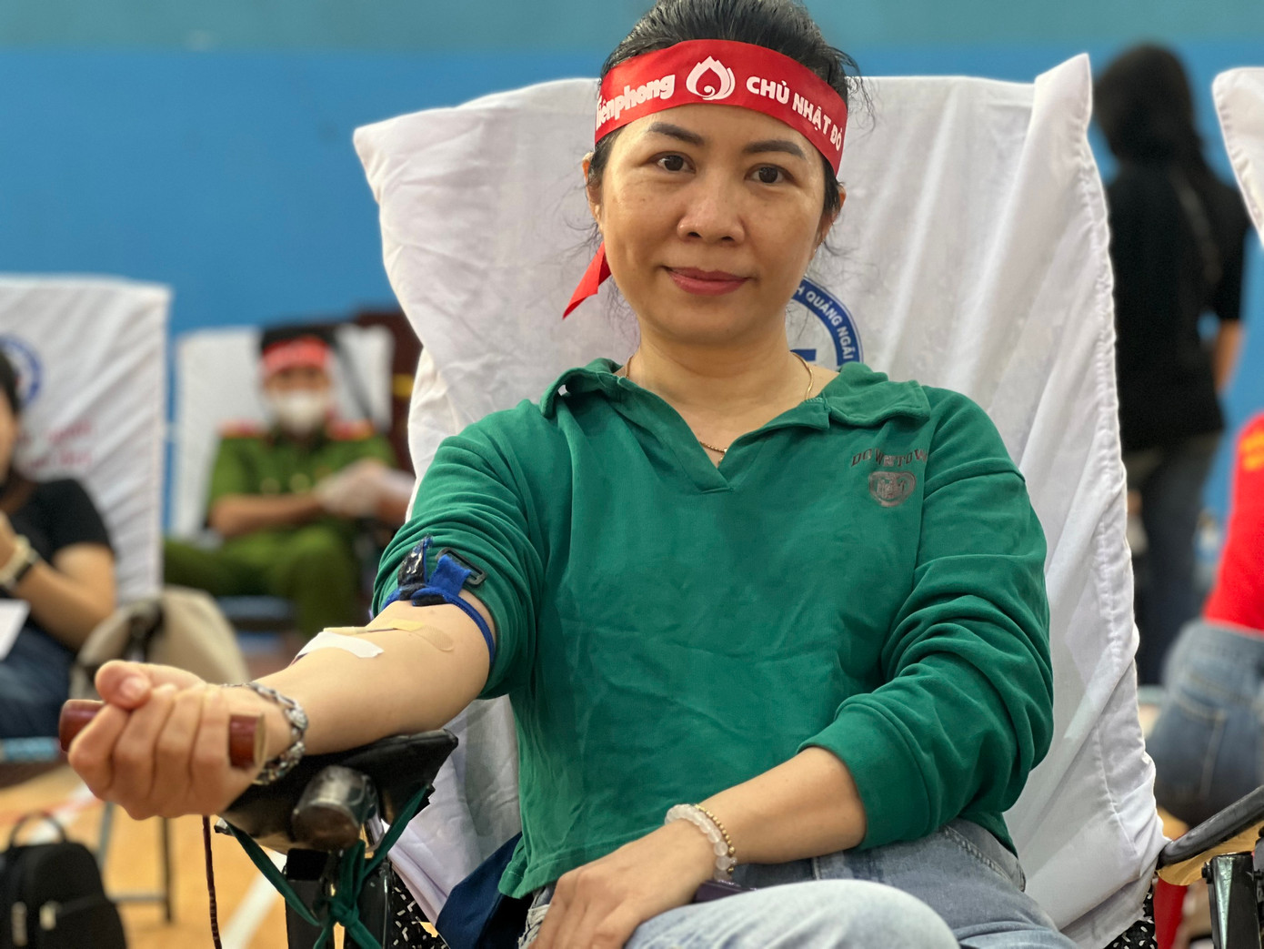 Được biết, đây là lần đầu tiên báo Tiền Phong phối hợp tổ chức ngày hội hiến máu Chủ Nhật Đỏ tại tỉnh Quảng Ngãi.