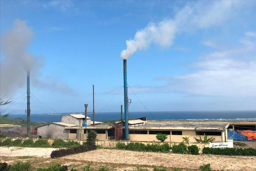 Nhà máy xử lý rác thải huyện đảo Lý Sơn, nơi xảy ra sự việc. Nhà máy xử lý rác thải huyện đảo Lý Sơn, nơi xảy ra sự việc.