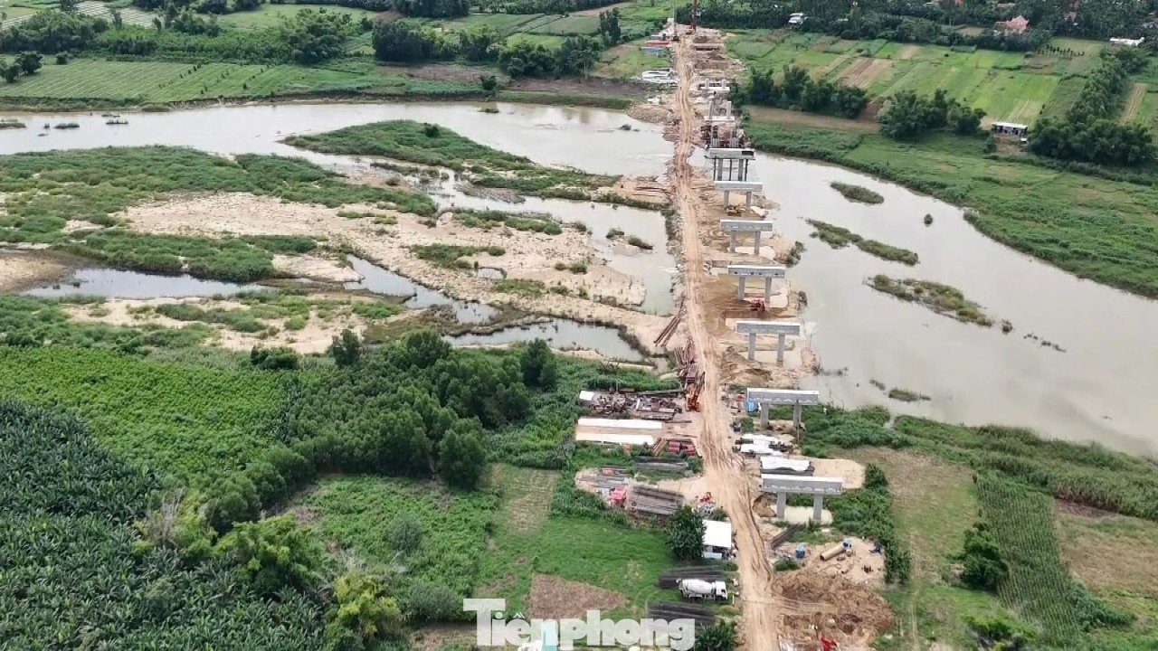 Cầu sông Vệ nối 2 huyện Mộ Đức Và Tư Nghĩa (Quảng Ngãi) là cầu lớn nhất trên tuyến cao tốc Quảng Ngãi - Hoài Nhơn với chiều dài 610m.