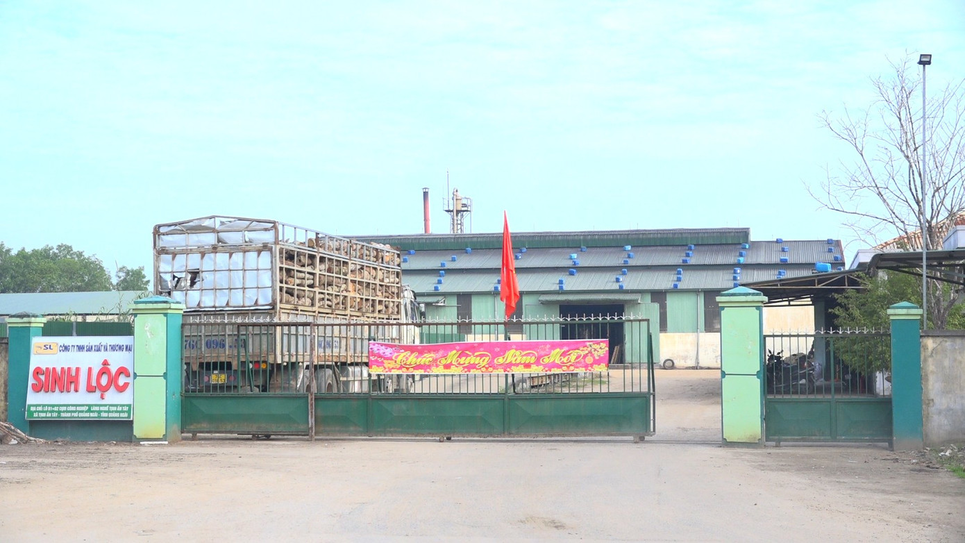 Công ty TNHH sản xuất và thương mại Sinh Lộc (Cụm công nghiệp làng nghề Tịnh Ấn Tây, TP Quảng Ngãi).