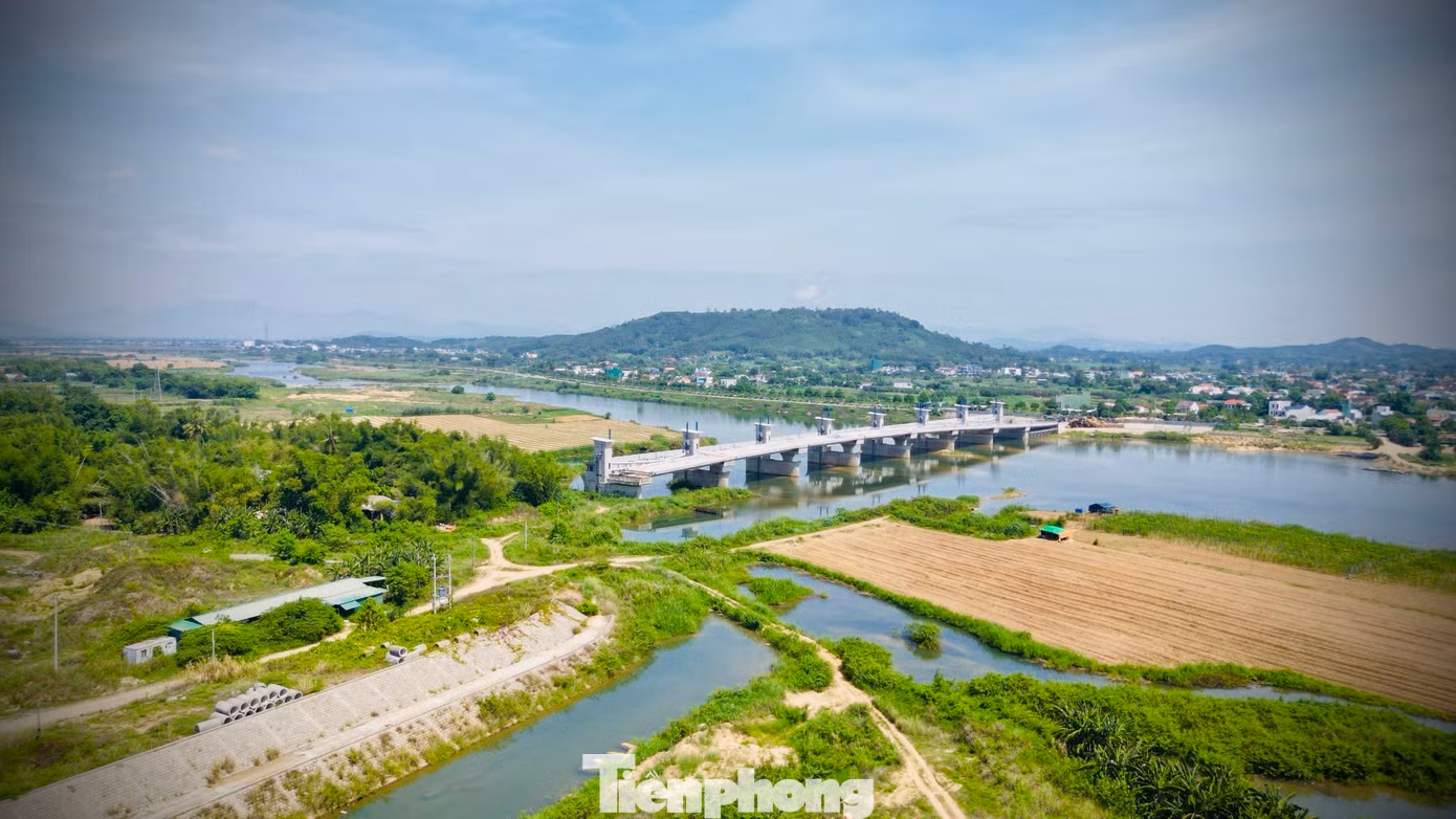 Nếu đập dâng đi vào vận hành sẽ khiến nước sông Trà Khúc chảy ngược vào thành phố, cả thành phố sẽ sống chung với nước thải, ô nhiễm. Chưa kể nguy cơ hàng nghìn hécta đất nông nghiệp dọc hai bên bờ sông Trà Khúc sẽ ngập theo, khiến người dân mất đất sản xuất. Ảnh: H.Nam