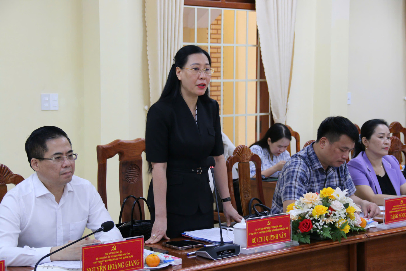 Bà Bùi Thị Quỳnh Vân - Bí thư Tỉnh ủy Quảng Ngãi.