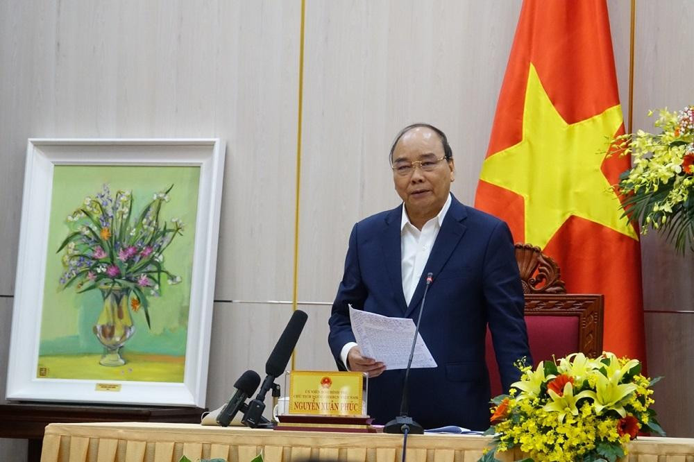 Chủ tịch nước Nguyễn Xuân Phúc phát biểu tại buổi làm việc. Chủ tịch nước Nguyễn Xuân Phúc phát biểu tại buổi làm việc.