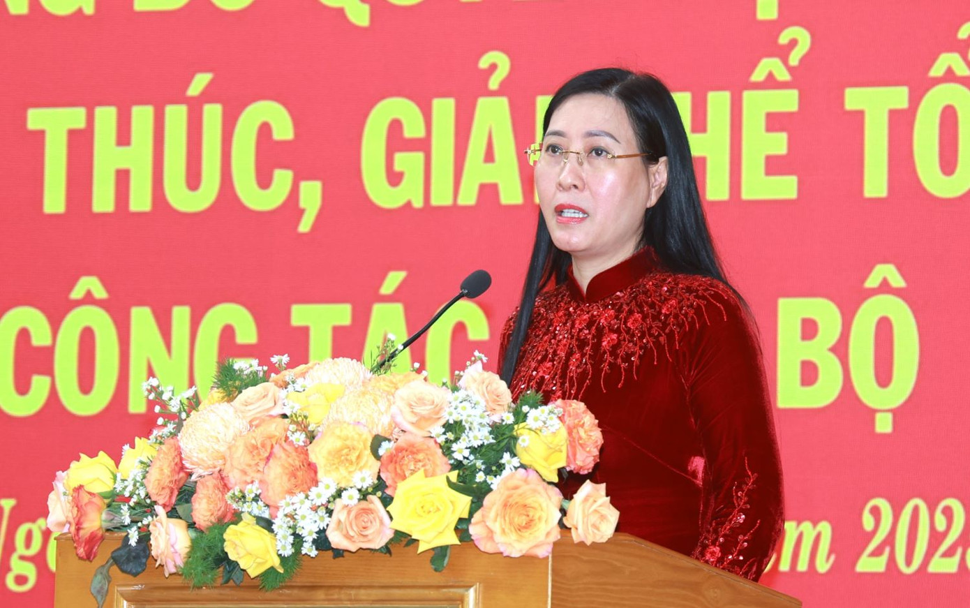 Bí thư Tỉnh ủy Quảng Ngãi Bùi Thị Quỳnh Vân.