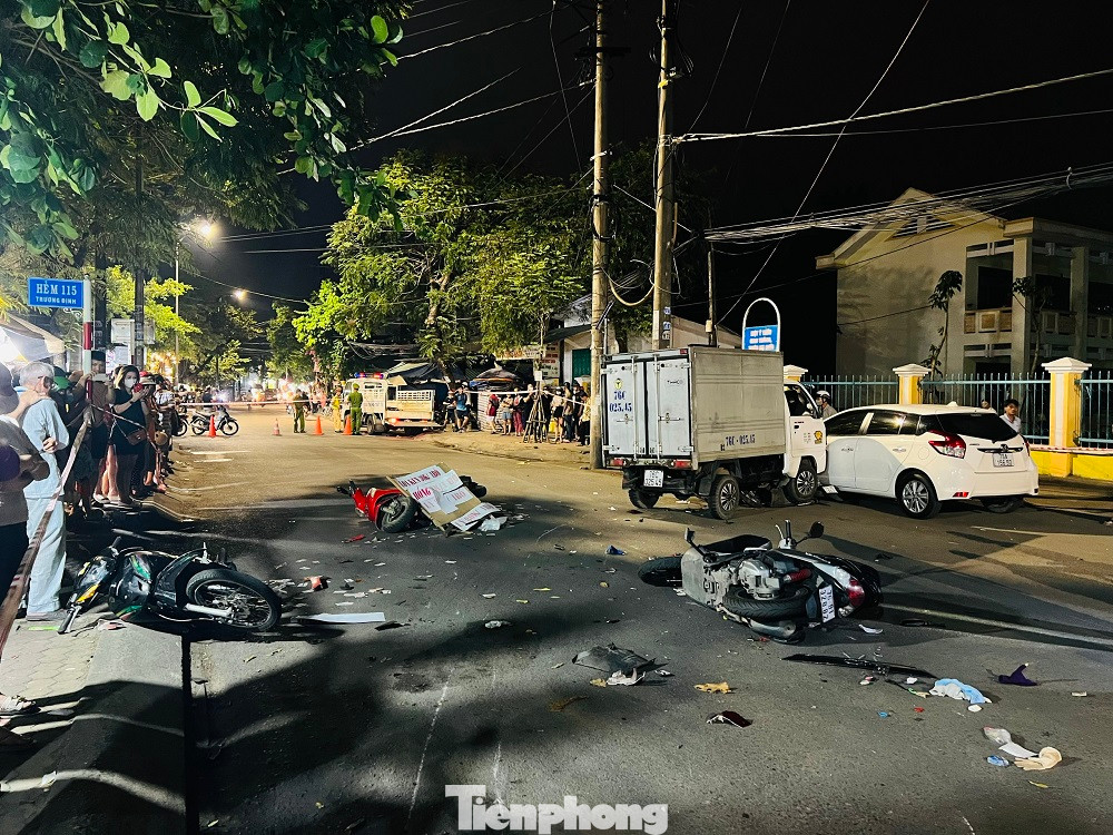 Hiện trường vụ tai nạn.