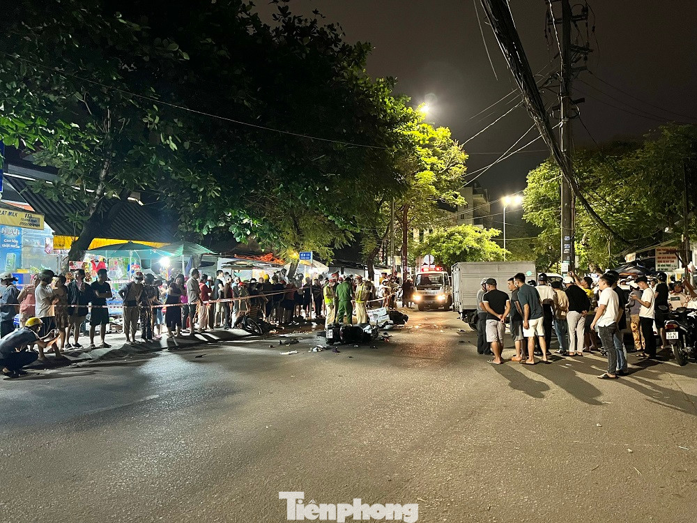 Hiện trường vụ tai nạn.