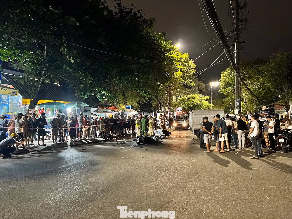 Hiện trường vụ tai nạn.