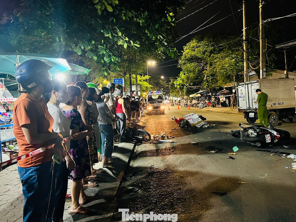 Hiện trường vụ tai nạn.