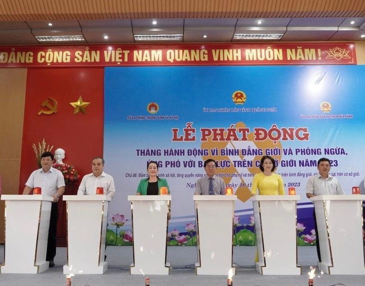 Quảng Ngãi phát động Tháng hành động vì Bình đẳng giới năm 2023. Quảng Ngãi phát động Tháng hành động vì Bình đẳng giới năm 2023.