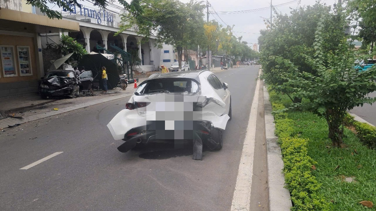 Hiện trường vụ tai nạn.