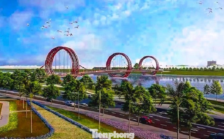 Cầu Trà Khúc 1 thiết kế theo phương án kiến trúc "Dấu ấn sông Trà". Cầu Trà Khúc 1 thiết kế theo phương án kiến trúc "Dấu ấn sông Trà".