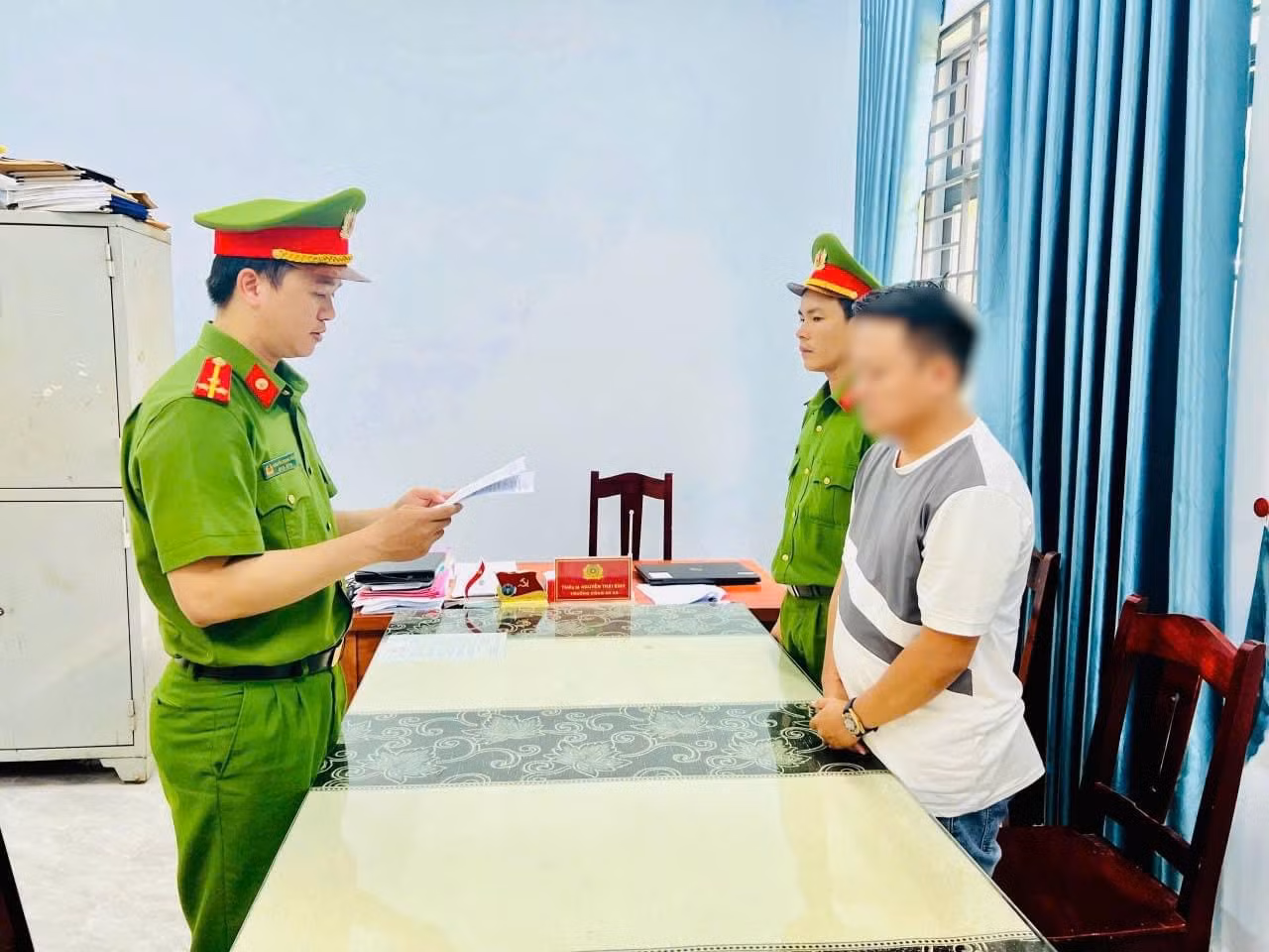 Cơ quan CSĐT Công an tỉnh Quảng Ngãi khởi tố, bắt tạm giam đối với Đặng Quốc Nhật. Ảnh: CACC Cơ quan CSĐT Công an tỉnh Quảng Ngãi khởi tố, bắt tạm giam đối với Đặng Quốc Nhật. Ảnh: CACC