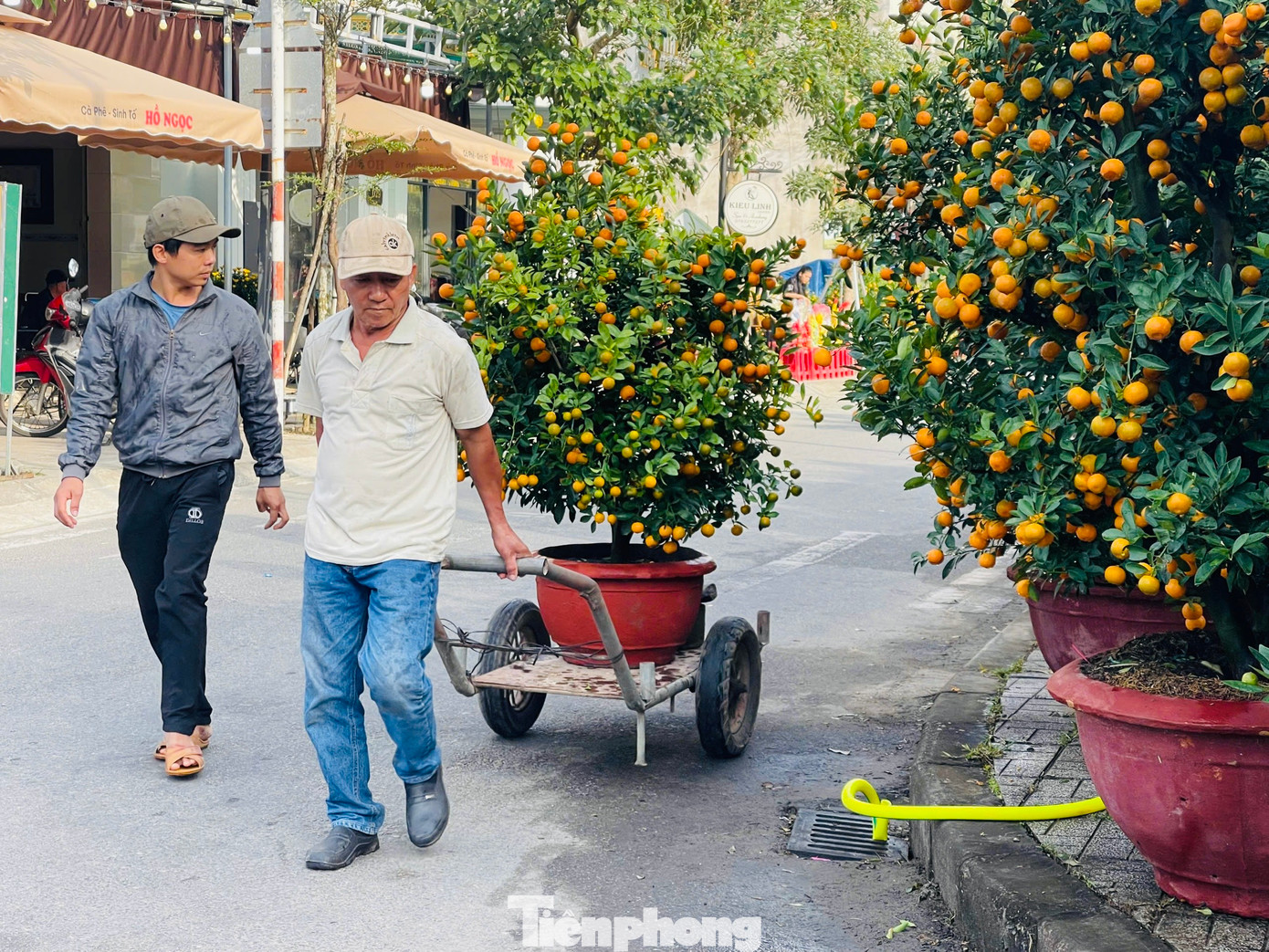 Tiểu thương hy vọng trong 2 ngày tới, sức mua hoa, cây cảnh sẽ tăng cao để họ có thể gỡ gạc lại ít vốn đã bỏ ra. Ảnh: Nguyễn Ngọc.