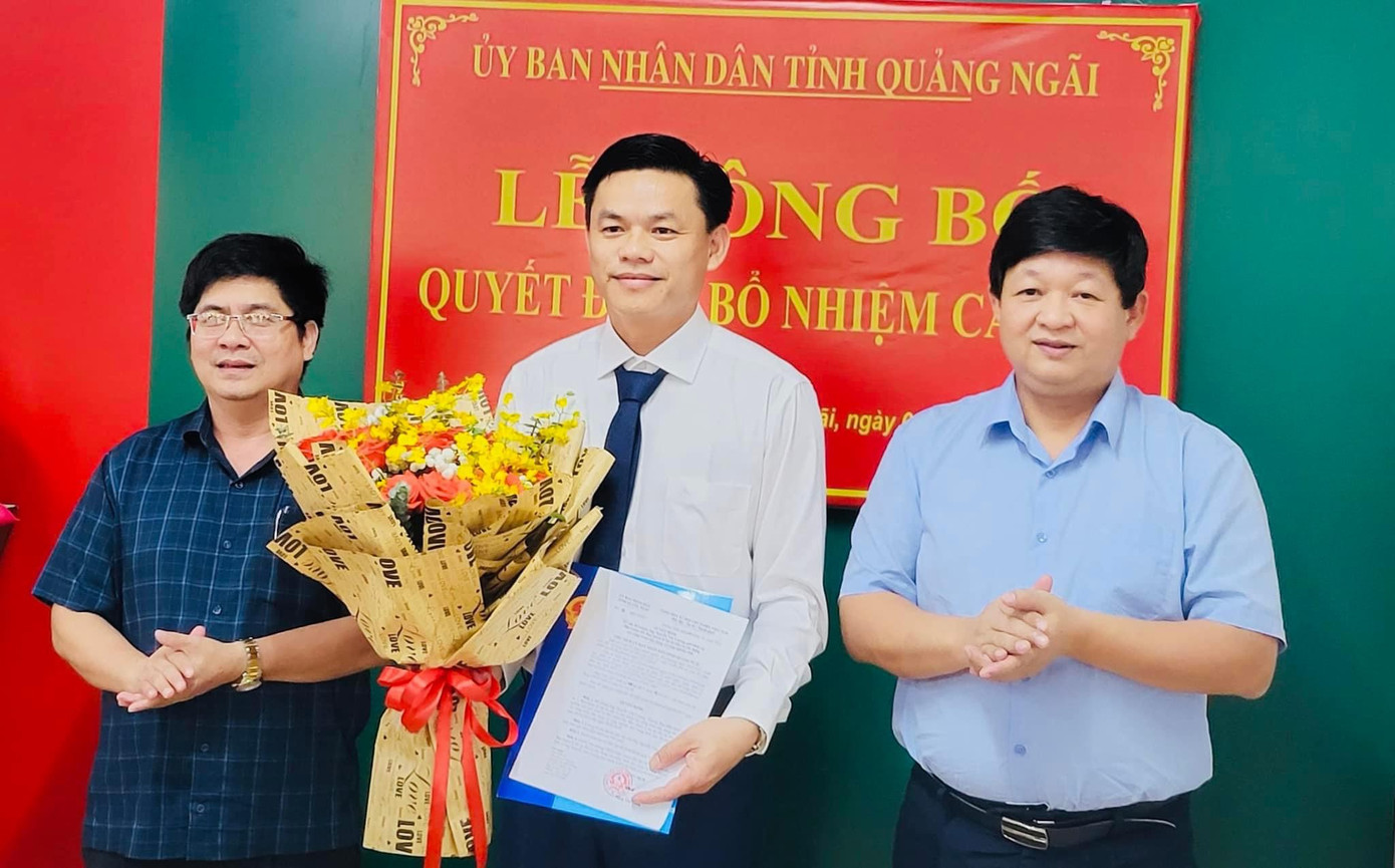 Tân Phó Giám đốc Ban Quản lý dự án đầu tư xây dựng các công trình và công nghiệp tỉnh Quảng Ngãi Nguyễn Văn Cương.