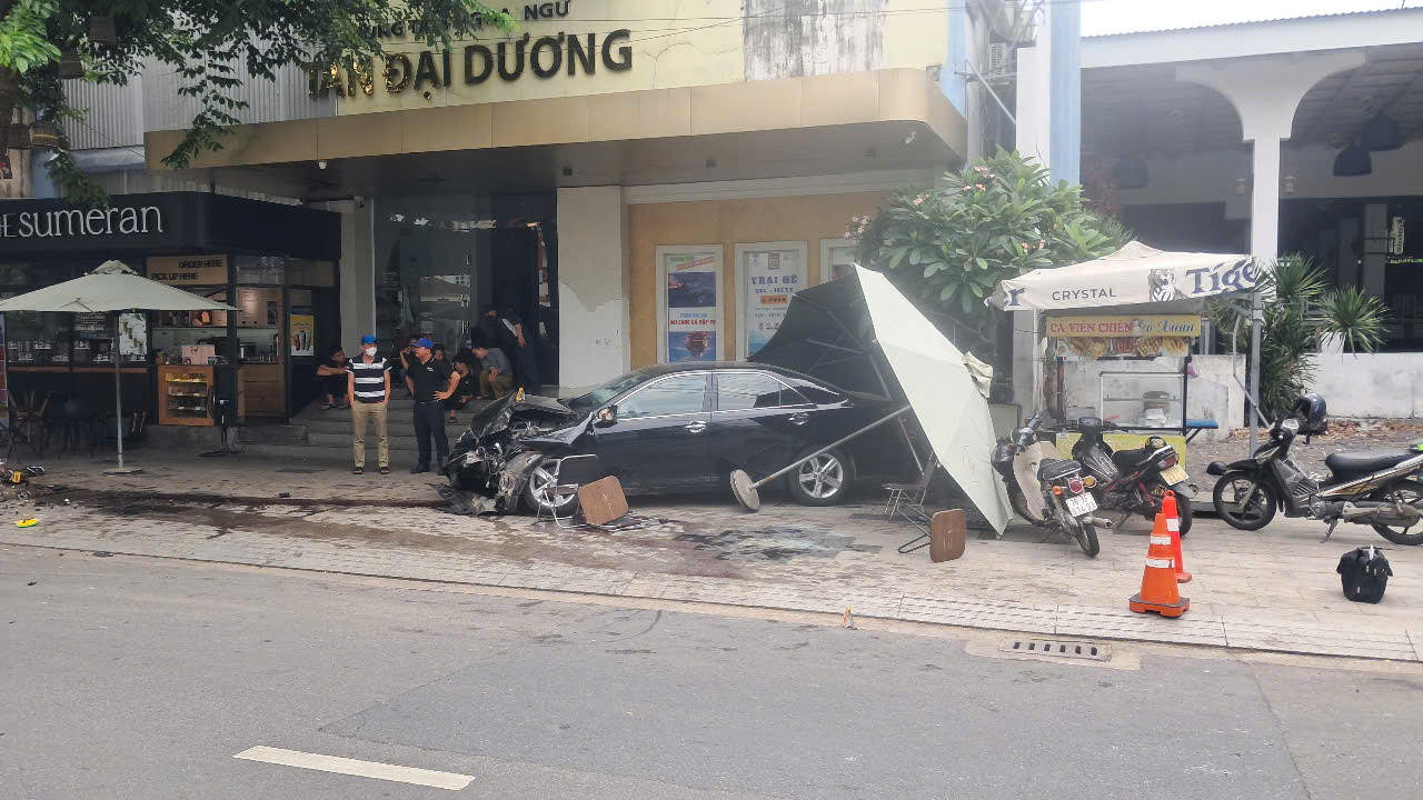 Hiện trường vụ tai nạn.