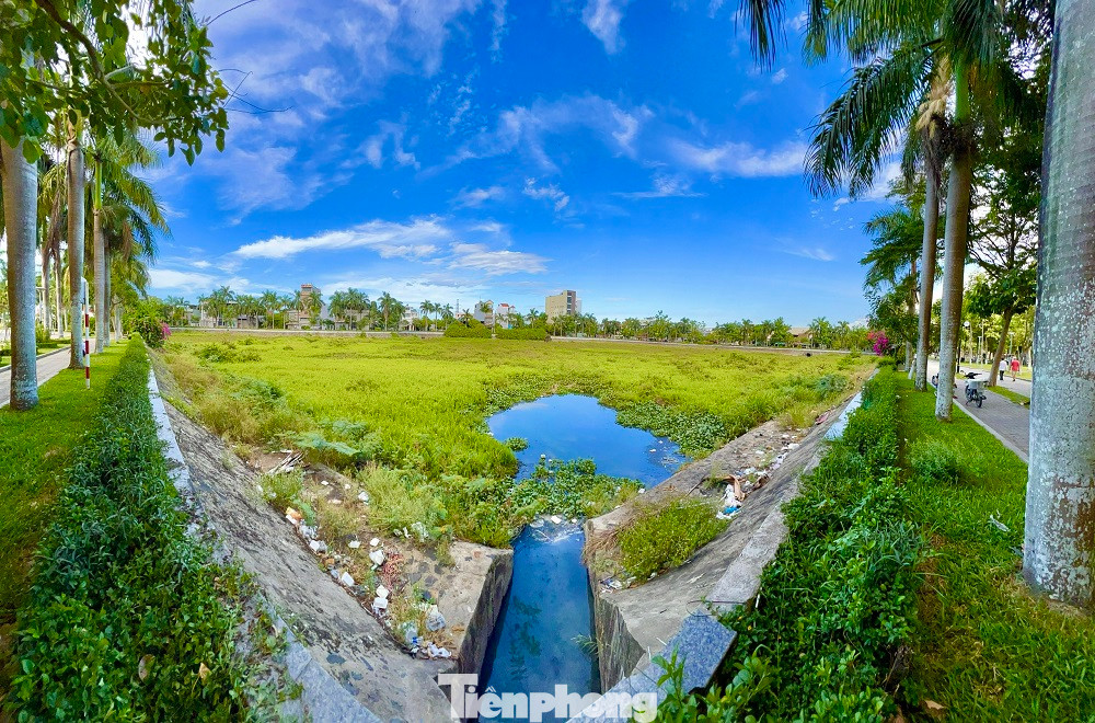 Hồ điều hòa Nghĩa Chánh bị bồi lắng, cỏ dại xâm lấn suốt nhiều năm qua (Ảnh: Nguyễn Ngọc) Hồ điều hòa Nghĩa Chánh bị bồi lắng, cỏ dại xâm lấn suốt nhiều năm qua (Ảnh: Nguyễn Ngọc)