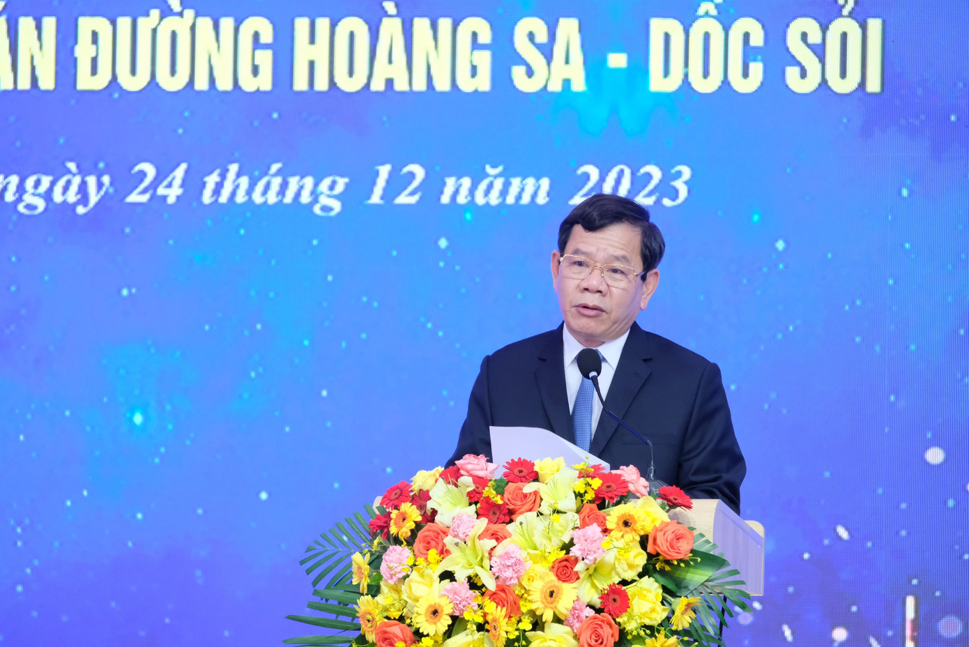 Chủ tịch UBND tỉnh Quảng Ngãi Đặng Văn Minh phát biểu tại buổi lễ. Chủ tịch UBND tỉnh Quảng Ngãi Đặng Văn Minh phát biểu tại buổi lễ.