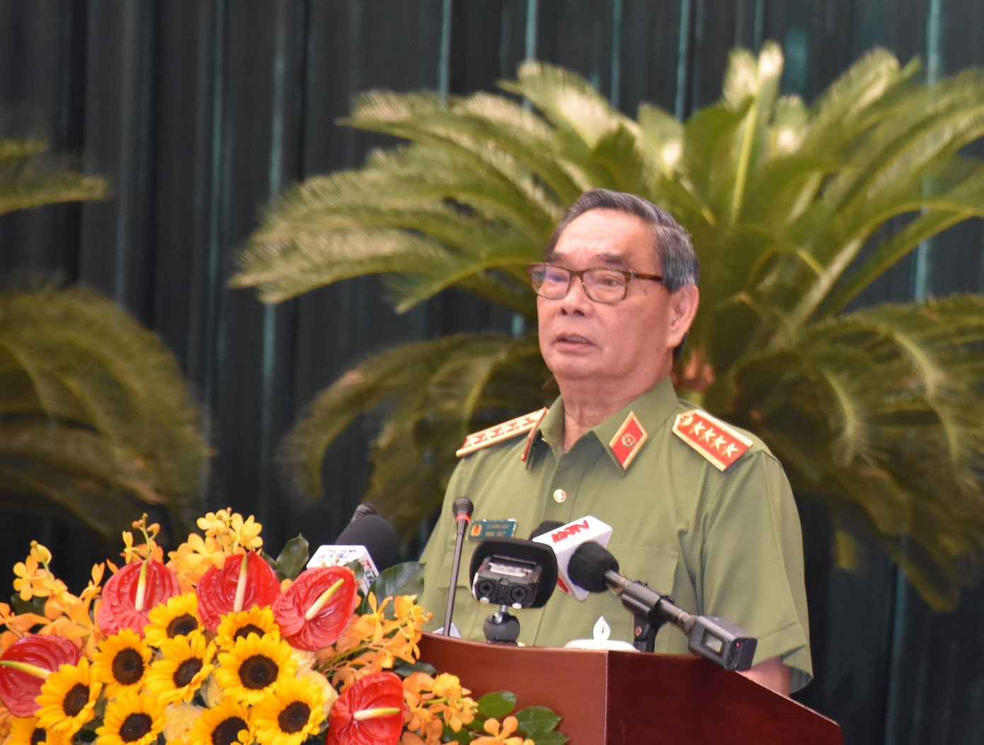 Đại tướng Lê Hồng Anh tại Hội thảo. Ảnh: CTV