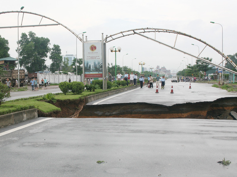 Hiện trường vụ sạt lở