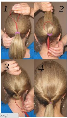 Kiểu tóc đơn giản này chỉ cần đến một dây chun buộc tóc và một sợi dây để kéo tóc luồn vào trong. Kiểu tóc này có thể áp dụng cho kiểu buộc cao hoặc buộc thấp tùy theo trang phục . Kiểu tóc đơn giản này chỉ cần đến một dây chun buộc tóc và một sợi dây để kéo tóc luồn vào trong. Kiểu tóc này có thể áp dụng cho kiểu buộc cao hoặc buộc thấp tùy theo trang phục