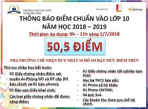 Điểm chuẩn 'nhảy múa', trường Tạ Quang Bửu trả toàn bộ lệ phí lớp 10 ảnh 2