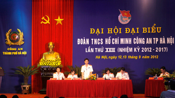 Đại hội Doàn TNCS Hồ Chí Minh Công an Tp. Hà Nội lần thứ XXIII (2012-2017)được tổ chức làm hai phiên. Phiên thứ nhất bắt đầu từ chiều ngày 12-9