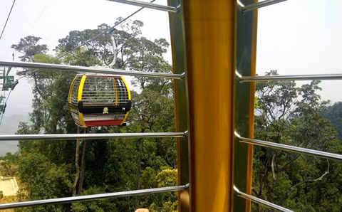 Cabin cáp treo mới lên Bà Nà được thiết lế độc đáo. Ảnh: N.C. Cabin cáp treo mới lên Bà Nà được thiết lế độc đáo. Ảnh: N.C