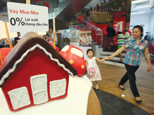 Nhu cầu vay mua bất động sản đang tăng. Ảnh: Đào ngọc Thạch