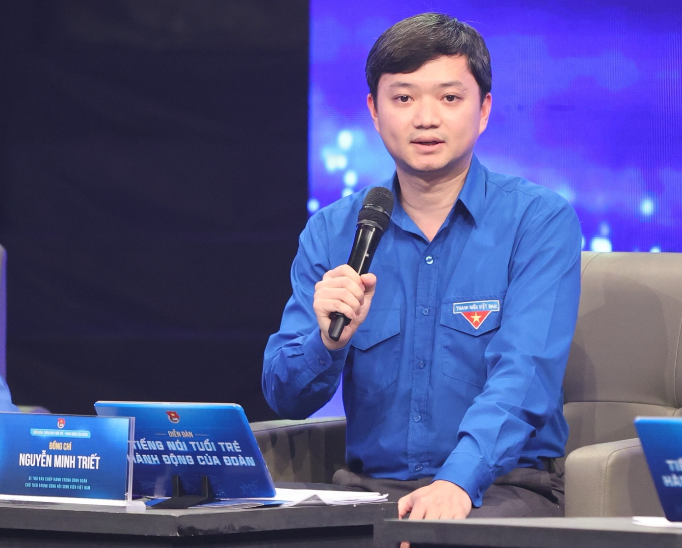 Anh Nguyễn Minh Triết – Bí thư T.Ư Đoàn, Chủ tịch T.Ư Hội Sinh viên Việt Nam.