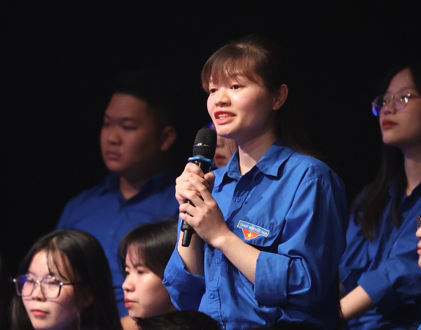 Đại diện đội ngũ truyền thông của quần thể di tích Văn Miếu - Quốc Tử Giám chia sẻ về trải nghiệm khi làm truyền thông tại Văn Miếu - Quốc Tử Giám.