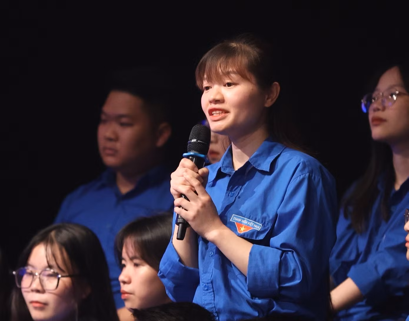Đại diện đội ngũ truyền thông của quần thể di tích Văn Miếu - Quốc Tử Giám chia sẻ về trải nghiệm khi làm truyền thông tại Văn Miếu - Quốc Tử Giám.
