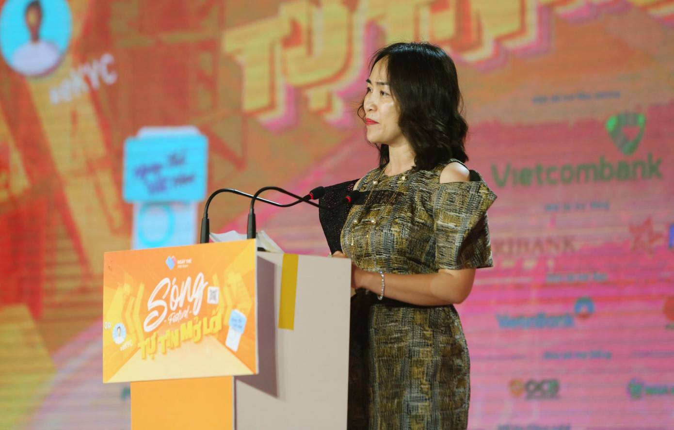 Bà Nguyễn Thị Kim Oanh phát biểu tại chương trình. Ảnh: Duy Phạm Bà Nguyễn Thị Kim Oanh phát biểu tại chương trình. Ảnh: Duy Phạm