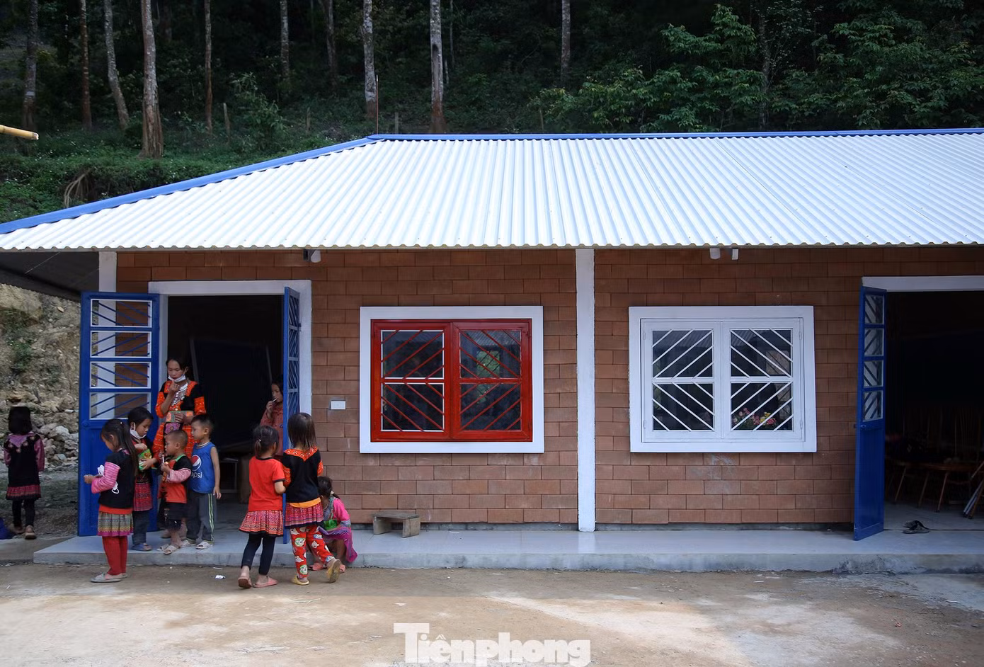 Công trình sử dụng gạch không nung. Ảnh: Lâm Đăng Hải