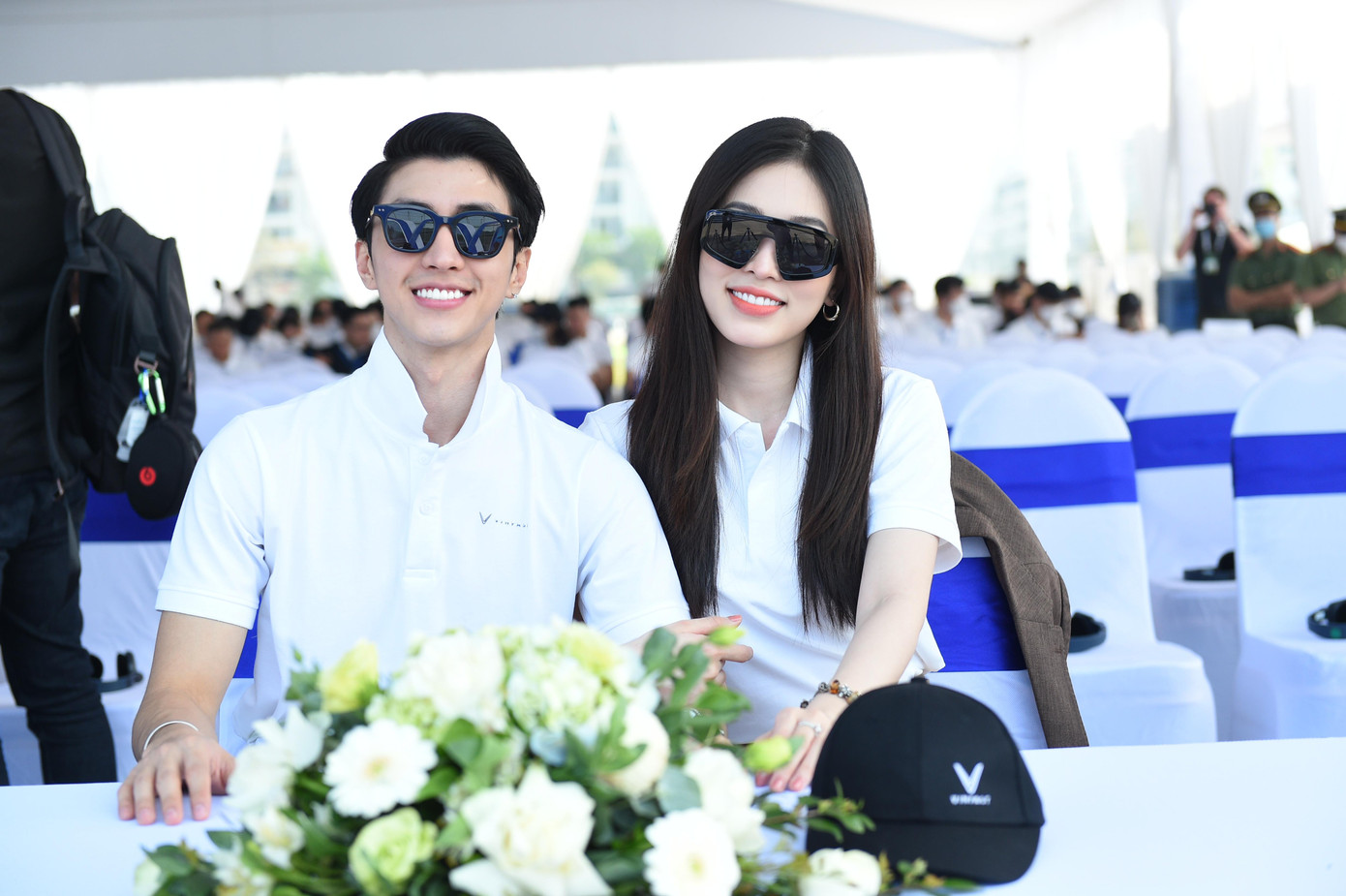 Cặp đôi nổi tiếng Á hậu Phương Nga - diễn viên Bình An có mặt tại sự kiện cũng với nhiều KOL có tên tuổi khác.