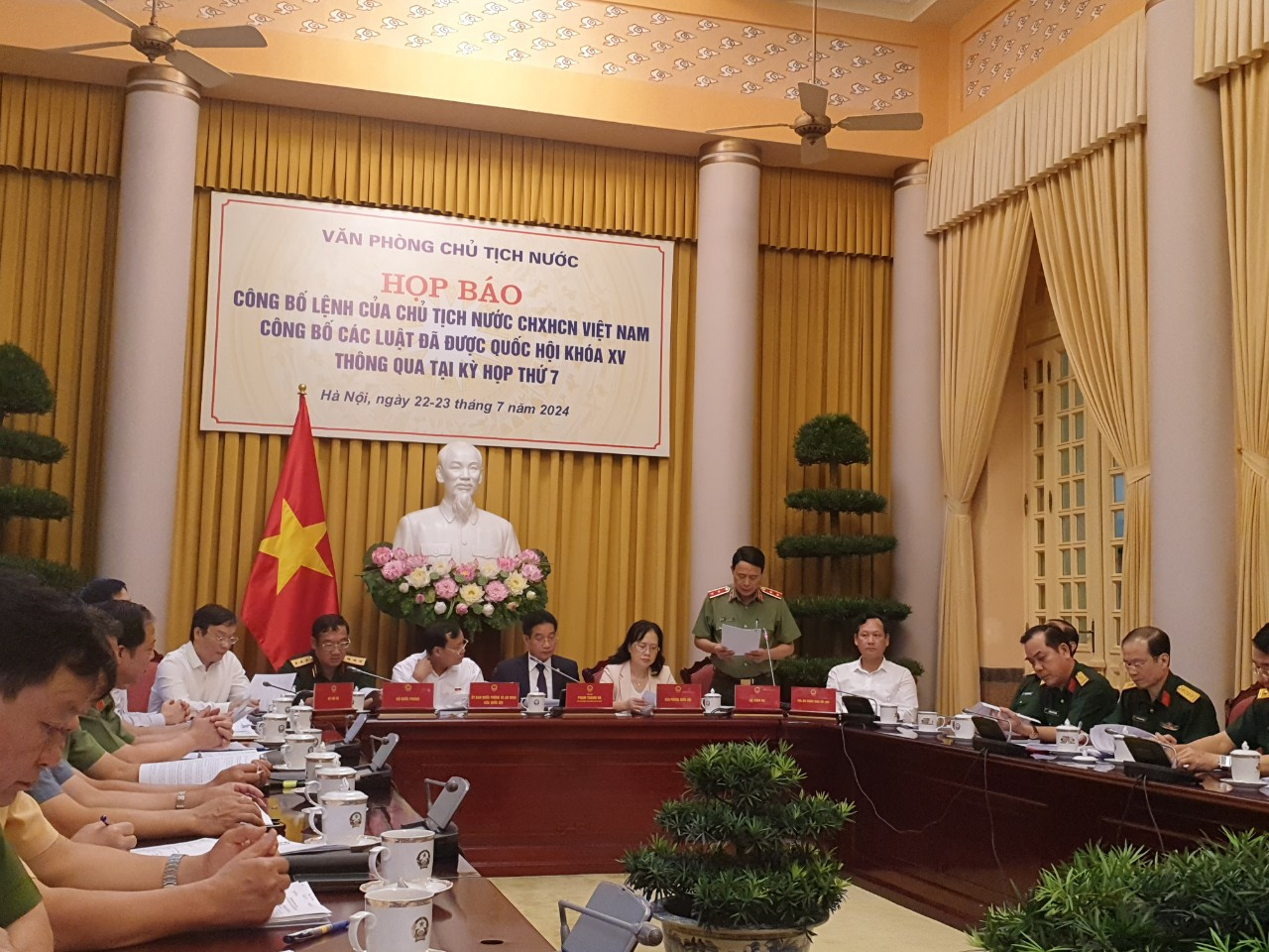 Trung tướng Lê Quốc Hùng, Thứ trưởng Bộ Công an thông tin tại họp báo Trung tướng Lê Quốc Hùng, Thứ trưởng Bộ Công an thông tin tại họp báo