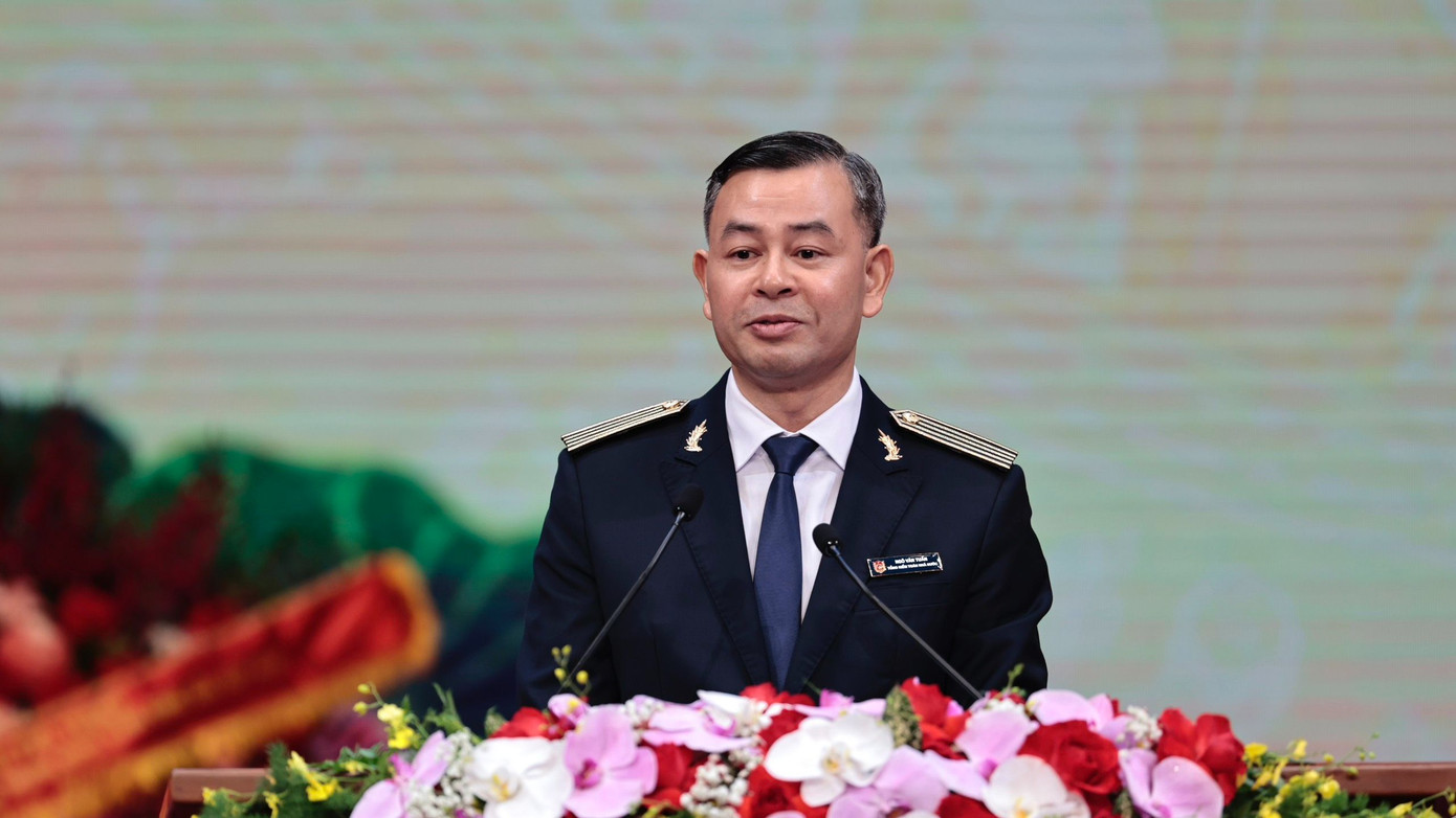 Tổng Kiểm toán Nhà nước Ngô Văn Tuấn phát biểu tại lễ kỷ niệm. (Ảnh: Như Ý)