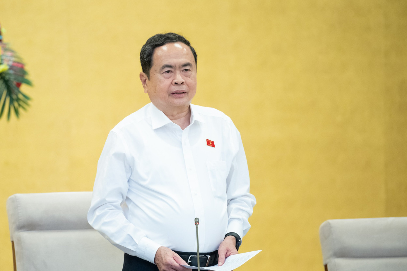 Chủ tịch Quốc hội Trần Thanh Mẫn phát biểu khai mạc phiên họp