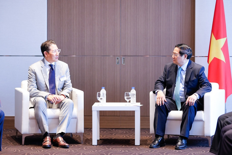 Chủ tịch Cho Hyun-joon nhấn mạnh Hyosung đặt tương lai 100 năm tới ở Việt Nam. Ảnh: Nhật Bắc. Chủ tịch Cho Hyun-joon nhấn mạnh Hyosung đặt tương lai 100 năm tới ở Việt Nam. Ảnh: Nhật Bắc.